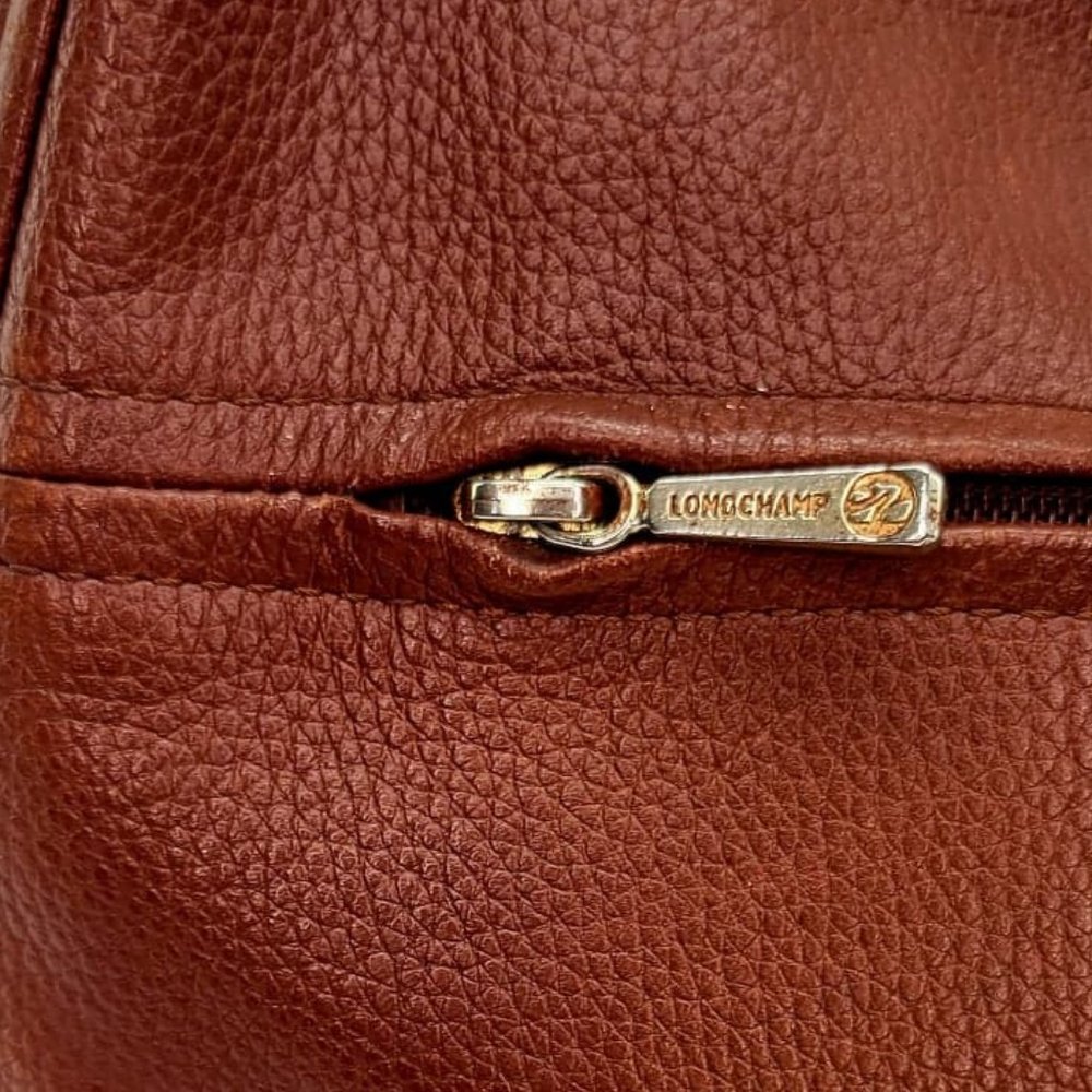 AUTHENTIC VINTAGE LONGCHAMP PARIS LE FOULONNÉ Shoulder bag - Brown - Picture 3 of 15